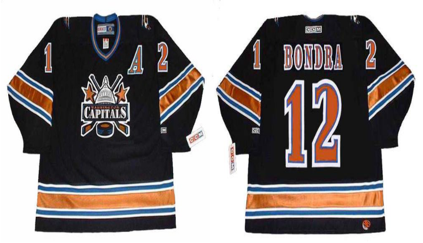 2019 Men Washington Capitals #12 bondra black CCM NHL jerseys->washington capitals->NHL Jersey